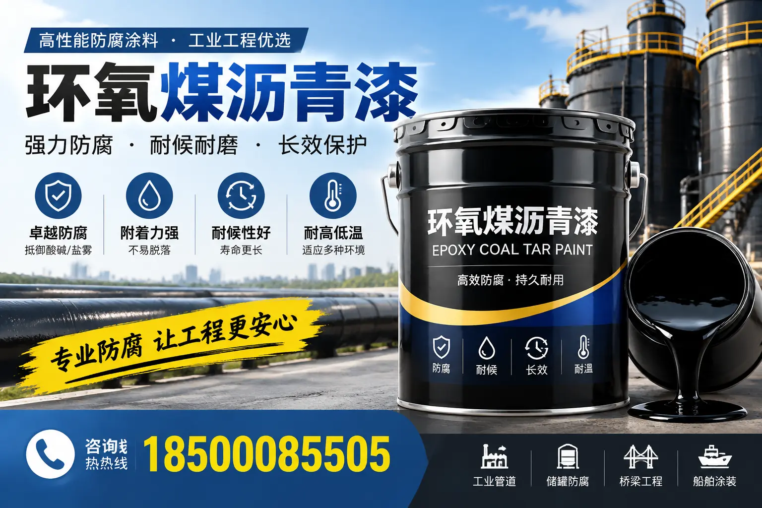 环氧煤沥青漆的施工方法与注意事项,确保在忻州顺利完成
